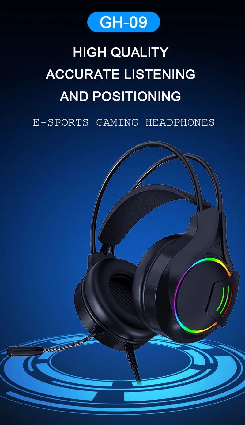 Multi Color Deep Bass Stereo Wired Computer Gaming Headset